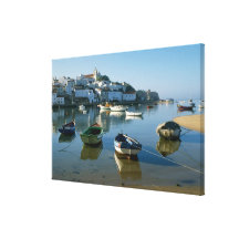 Fishing Village of Ferragudo, Algarve, Portugal Stretched Canvas Prints