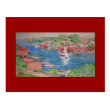 Fishing Village postcard