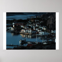 Fishing village poster