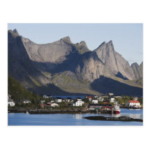 Fishing village Reine, Moskenesoy island, Post Card