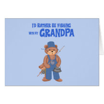 Fishing with Grandpa Greeting Cards