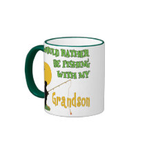 Fishing With Grandson Coffee Mugs