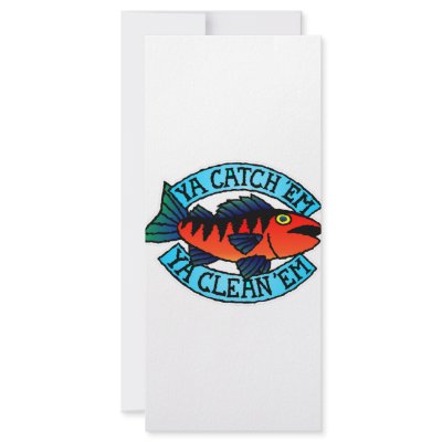Fishing You Catch Them You Clean Them Full Color Rack Card by Mustang_Lady