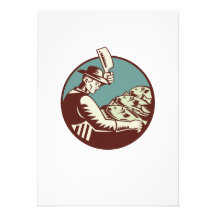 Fishmonger Butcher Knife and Fish Custom Invitation