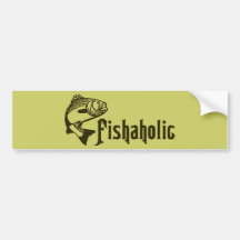 Fishoholic Bumper Stickers
