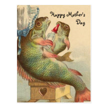 Fishy Mother's Day Post Cards
