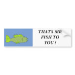 fishy, THATS MR FISH TO YOU ! Bumper Stickers
