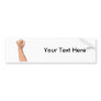 Fist Clenched Hand Sign Gesture Bumper Stickers