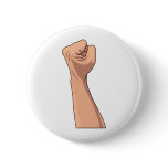 Fist Clenched Hand Sign Gesture Pinback Buttons