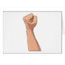 Fist Clenched Hand Sign Gesture Card