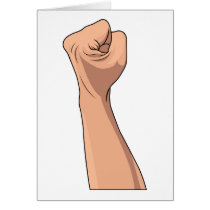 Fist Clenched Hand Sign Gesture Cards