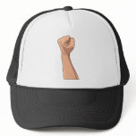 Fist Clenched Hand Sign Gesture Mesh Hat