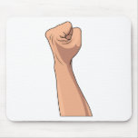 Fist Clenched Hand Sign Gesture mousepads