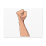 Fist Clenched Hand Sign Gesture Post Cards
