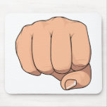 Fist Closed Hand Sign Gesture Mousepad