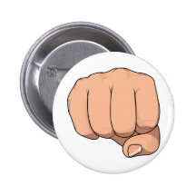 Fist Closed Hand Sign Gesture Pin