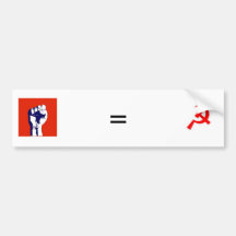 Fist = Comie Bumper Sticker