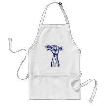 Fist holding up money apron