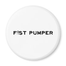 Fist Pumper Fridge Magnet