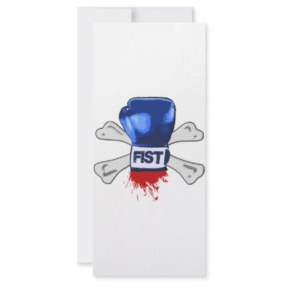 Fist T-shirt Customized Rack Card by Foozyo