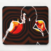 fists of fire. mouse pad