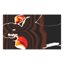 fists of fire. rectangle stickers