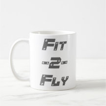 Fit 2 Fly Mug Double Logo