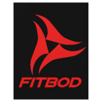 FITBOD red fitness logo Full Color Flyer