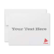 FITBOD red fitness logo Personalized Invitations
