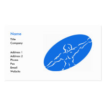 Fitness Business Card Template - blue