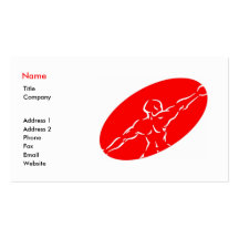 Fitness Business Card Template - Red
