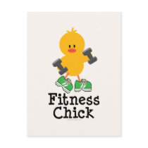 Fitness Chick Postcard