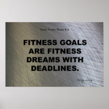Fitness Dreams with Deadlines! Posters