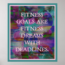 Fitness Goals in Color #002 Posters