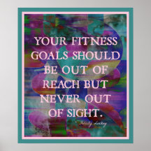 Fitness Goals in Color #015 Posters