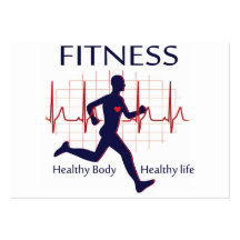 fitness icon business card template