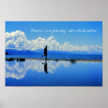 Fitness is a journey, not a destination. posters
