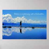 Fitness is a journey, not a destination. posters