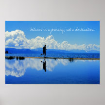 Fitness is a journey, not a destination. posters