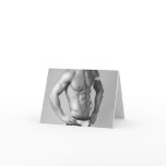 Fitness Model Abs Notecard #100