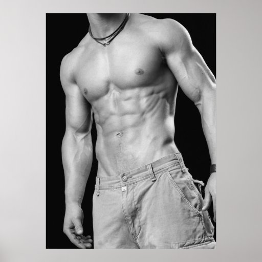 Fitness Model In Shorts Poster