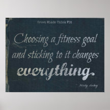 Fitness Poster in Denim!