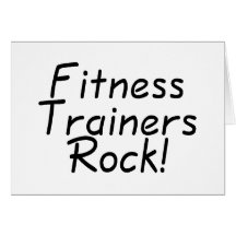 Fitness Trainers Rock Cards