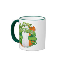 Fitzgerald Irish Shield Mugs