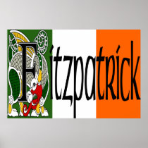 Fitzpatrick Celtic Dragon Print