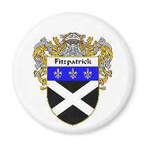 Fitzpatrick Coat of Arms (Mantled) Refrigerator Magnets