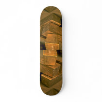 Five 90 pound gold bricks skateboard deck