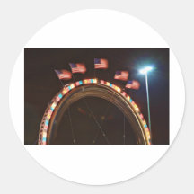 Five American USA Flags Sticker