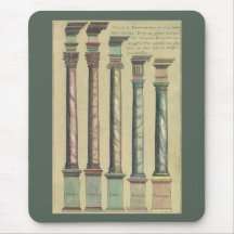 Five Architectural Orders by Vignola, 1562 Mouse Pads