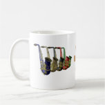 Five Colourful Saxophones Mug, Glass or Travel Mug